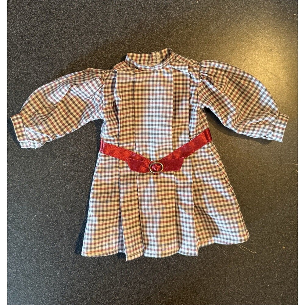 Meet Samantha American Girl Doll Dress Checkered Fits 18 Inch Doll Victorian